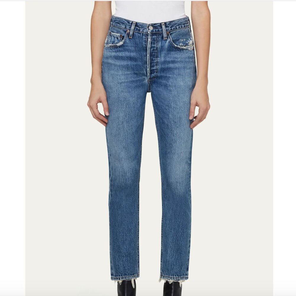 Agolde High Rise Blue Jeans
